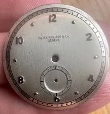 Patek Philippe — 1940's Original Patek Philippe Steel Two-Tone Dial Only — Watch — resale
