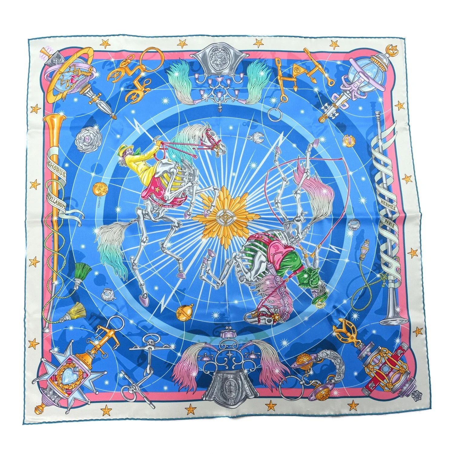 Hermès — Chorus Stellarum 70 Perle Azur — Accessory — resale