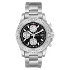 Breitling Colt Chronograph Black Dial Stainless Steel A13388 Box Card 2