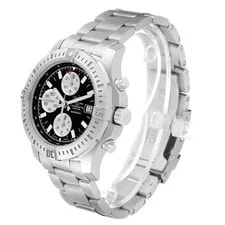 Breitling Colt Chronograph Black Dial Stainless Steel A13388 Box Card 3
