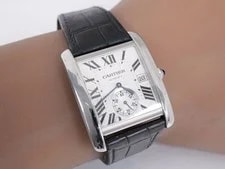 Cartier Tank MC W5330003 3589 Stainless Steel 23mm Silver Dial Automatic #WJW103 2