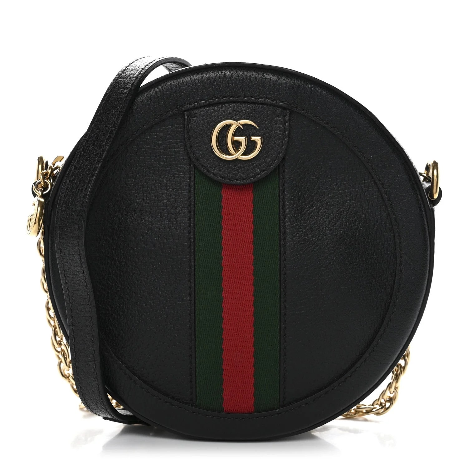 Gucci — Grained Web Mini Ophidia Round — Handbag — resale