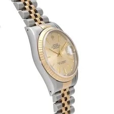 Rolex Datejust 16233 Champagne Tapestry Stainless Steel / Yellow Gold #W1462 3