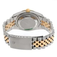 Rolex Datejust 16233 Champagne Tapestry Stainless Steel / Yellow Gold #W1462 4