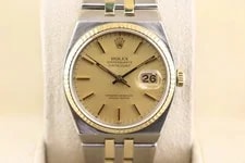 1981 Rolex Datejust 17013 Champagne Dial TT 18kt Oysterquartz No Papers 36mm 2