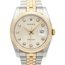 Rolex — Rolex Datejust 116233G Automatic 18K Yellow Gold Stainless Steel Diamond — Watch — resale
