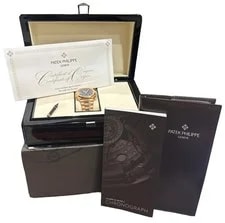 2021 Papers Patek Philippe Nautilus 40.5mm Blue 18K Travel Time 5990/1R-001 BOX 2