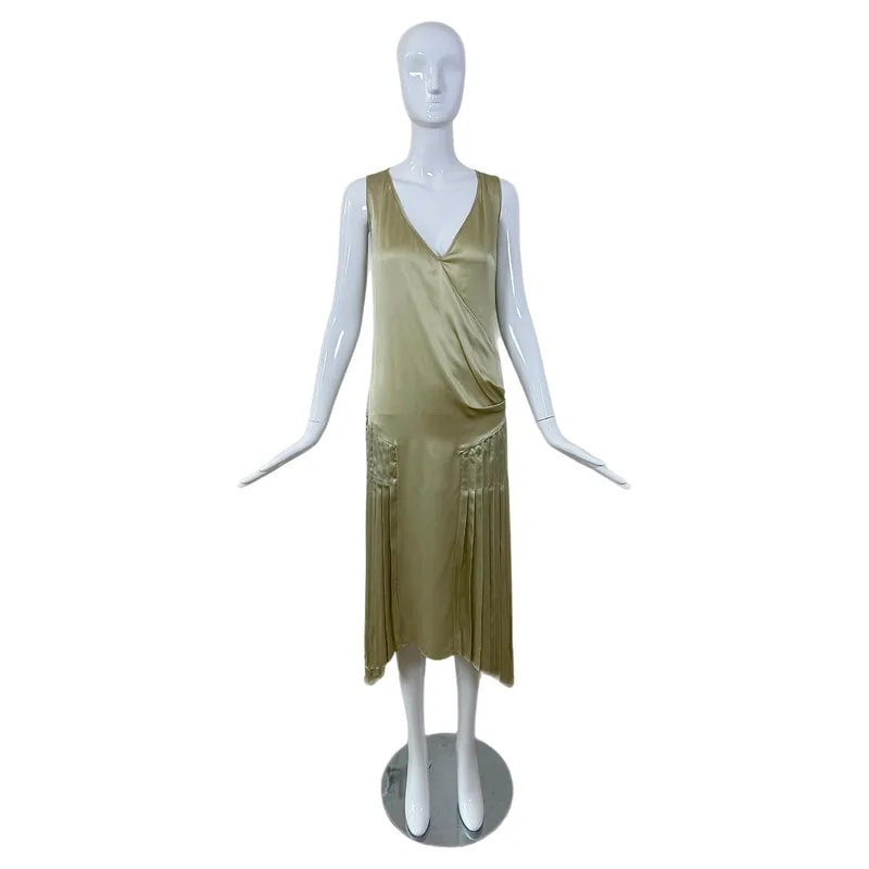 John Galliano — John Galliano 2018 Show Collection Pleated Drape Dress — Clothing — resale