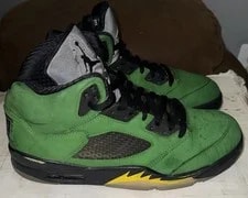 Jordan 5 Retro SE Oregon Ducks Size 10.5 / CK6631-307 3