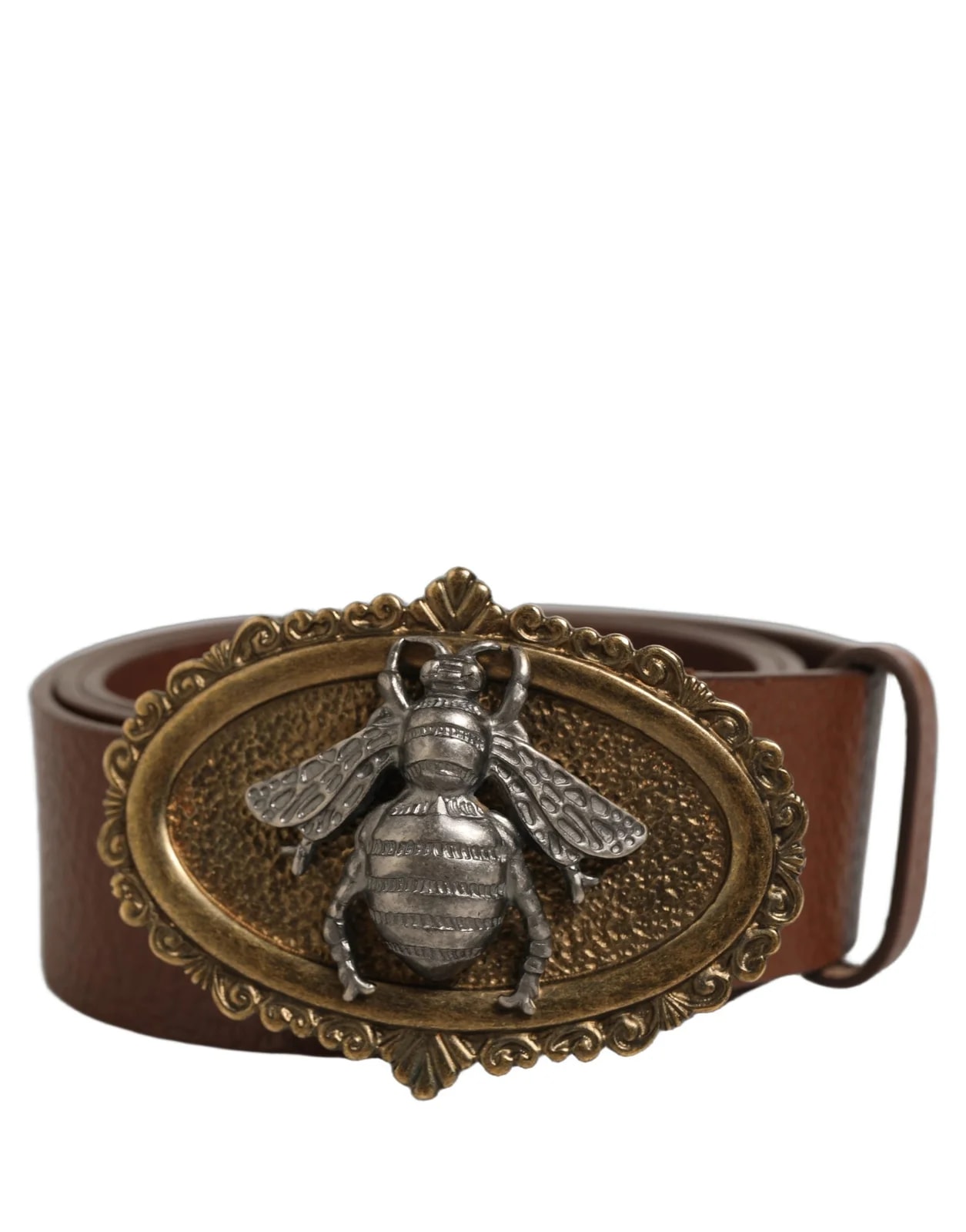 Dolce & Gabbana — Dolce & Gabbana Bee Accent Metal Buckle Belt — Accessory — resale