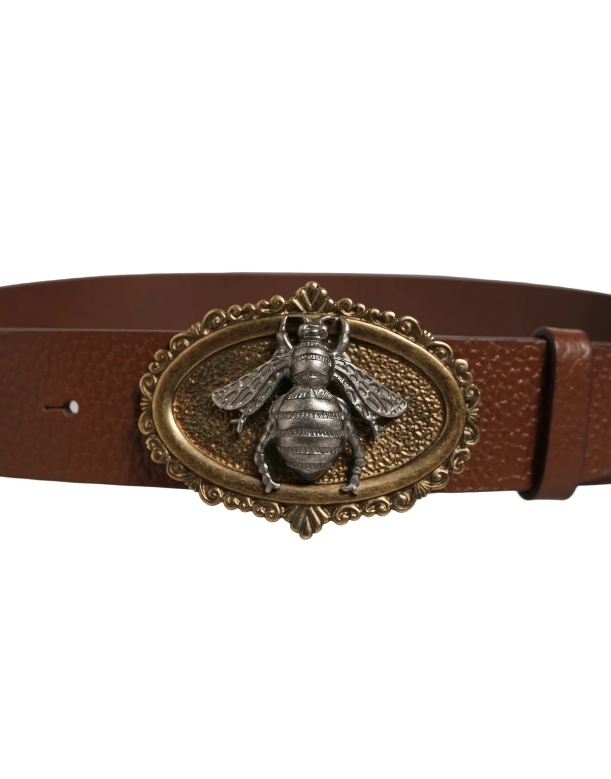 Dolce & Gabbana Bee Accent Metal Buckle Belt 3