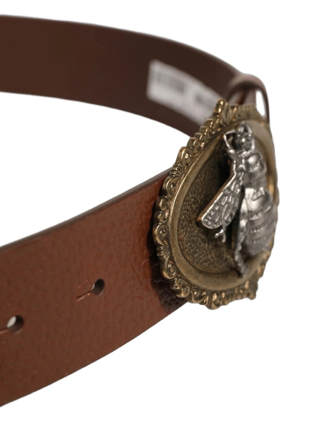 Dolce & Gabbana Bee Accent Metal Buckle Belt 4