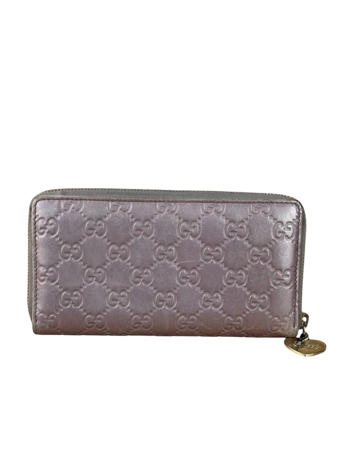 Gucci GG Embossed Metallic Long Wallet 2