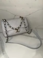 Chanel — Authentic Chanel Small Stitched City Walk Flap Light — Handbag — resale