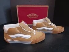 VANS — Vans Knu Mid Gum 10 US Chunky 90s Skater Shoes Wheat Color New W/ Box — Sneaker — resale