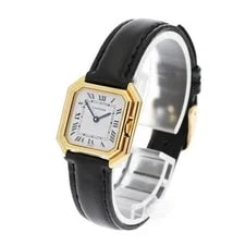 Cartier — Cartier 25mm YG White Dial Hand-Winding #C14574 — Watch — resale