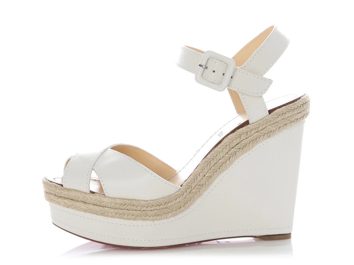 Christian Louboutin — Christian Louboutin Almeria 120 Wedge — Designer Shoe — resale
