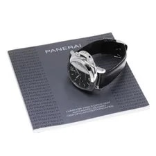 Panerai — Panerai Luminor 1950 3 Days Acciaio PAM00535 42mm SS Black Dial Leather #C204 — Watch — resale