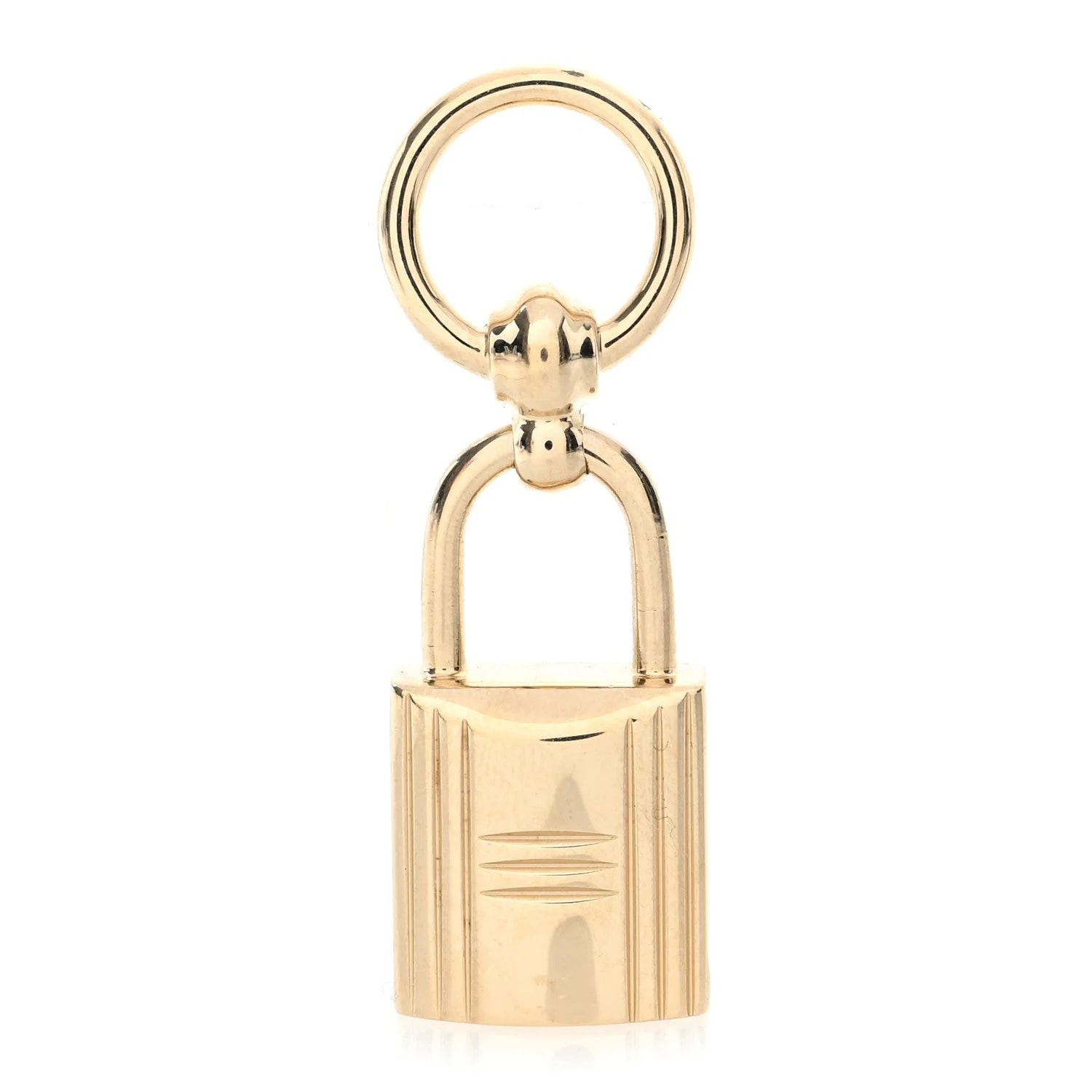 Hermès — Permabrass Loop Charms Cadenas Scarf Ring — Accessory — resale
