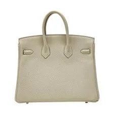 Hermes Birkin 25 B Stamp Crème Hardware Dust #OK054 2
