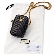 Gucci — Gucci GG Marmont Vertical Mini Phone Crossbody — Handbag — resale