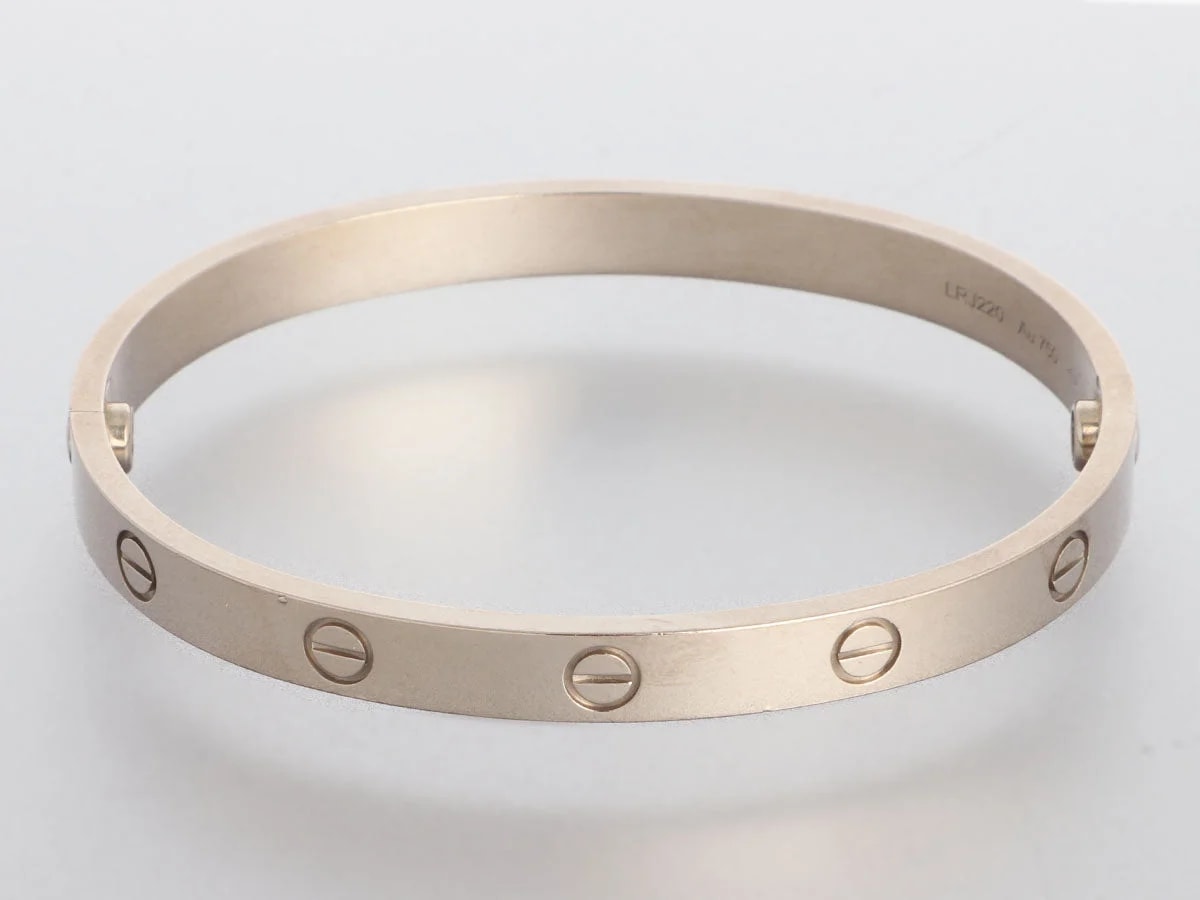 Cartier 18K White Gold Love Bracelet 18 3