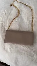 Prada Nude Logo Wallet on Braided Chain Crossbody 4