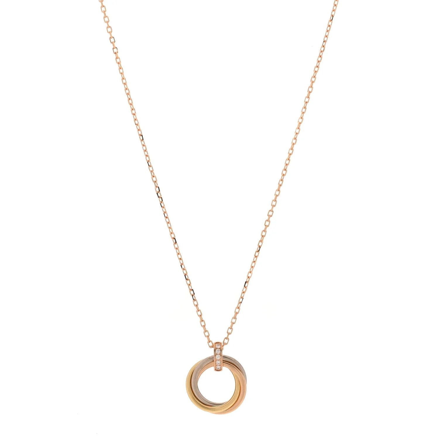 Cartier — 18K Yellow Gold Trinity — Jewelry — resale