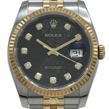 Rolex — Rolex Datejust36 116233G 36mm Gold Black OKW248 — Watch — resale