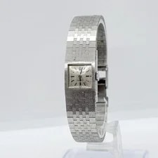 Rolex Precision 2621 750WG/SS Manual Winding Silver Auth 2