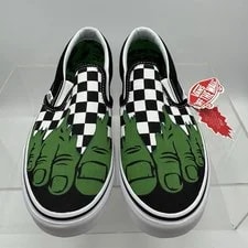 Vans Hulk Marvel Slip on Checkerboard ’S 8 / ’S 2
