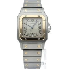 Cartier Santos Galbe LM Two-tone W20011C4 K18YG/Stainless Steel mensWa... 2