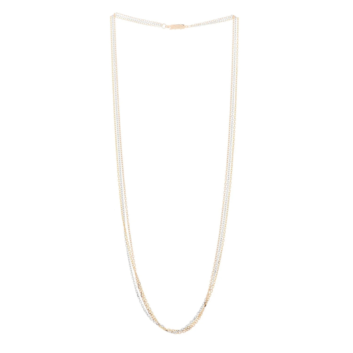 18K White Gold Three Chain 3