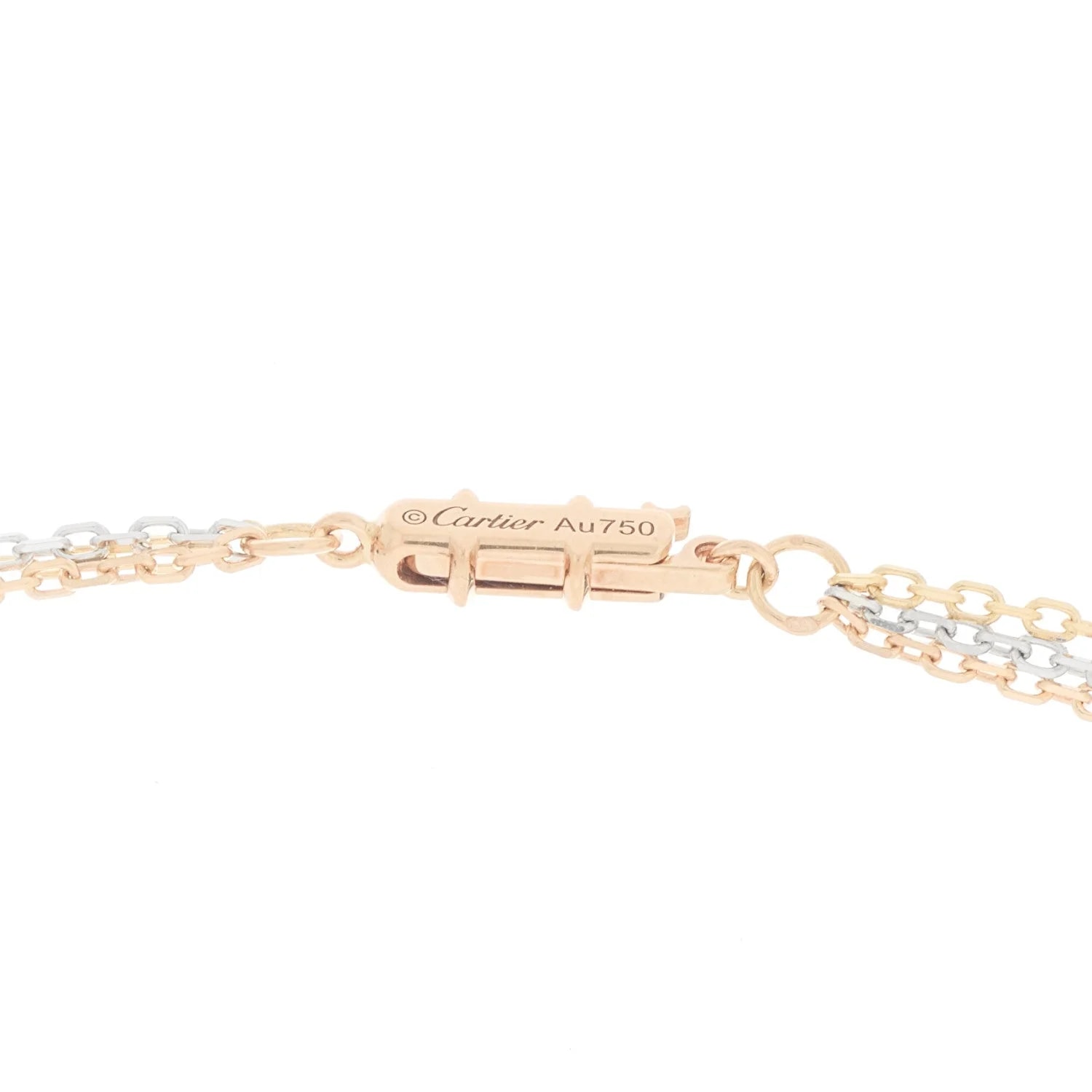 18K White Gold Three Chain 4