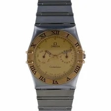 Omega — Omega Constellation Day Date Quartz 396.1069 Stainless Steel Gold — Watch — resale