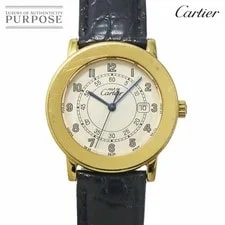 Cartier — Cartier Must Ronde Vermeil LM W100844B S Date SV925 Quartz Must R — Watch — resale