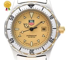 TAG Heuer — ▶️[ Exc+5 ] TAG Heuer Professional 200M 974.015 30mmGold Dial Quartz Japan — Watch — resale