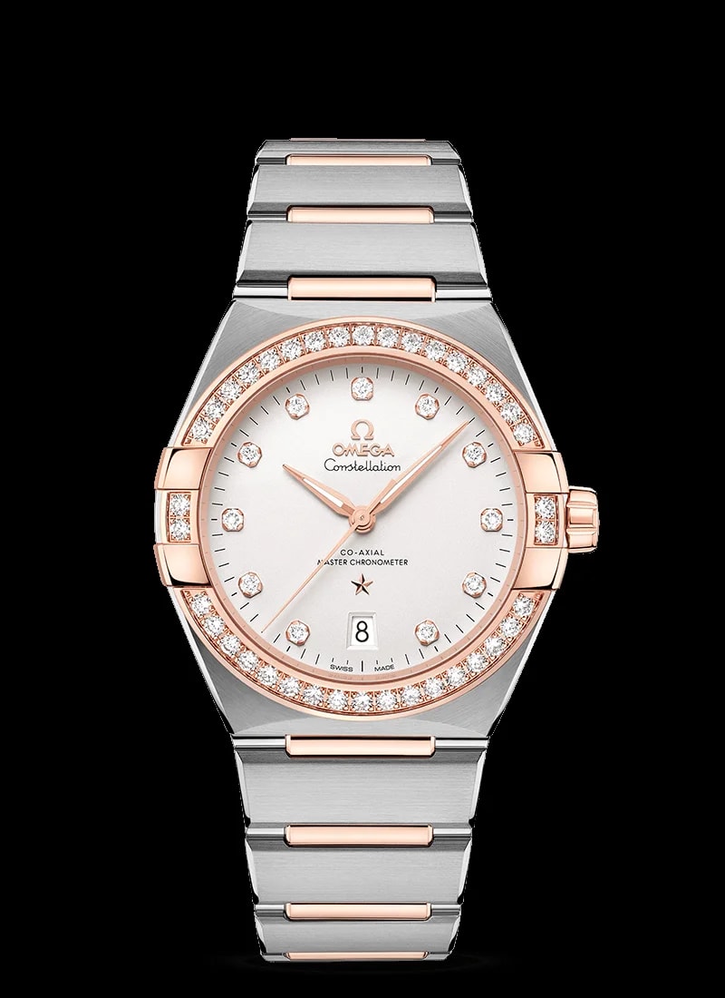 Omega Constellation Co-Axial Master Chronometer Stainless Steel & Sedna™ Gold & Diamonds Lady’s 3