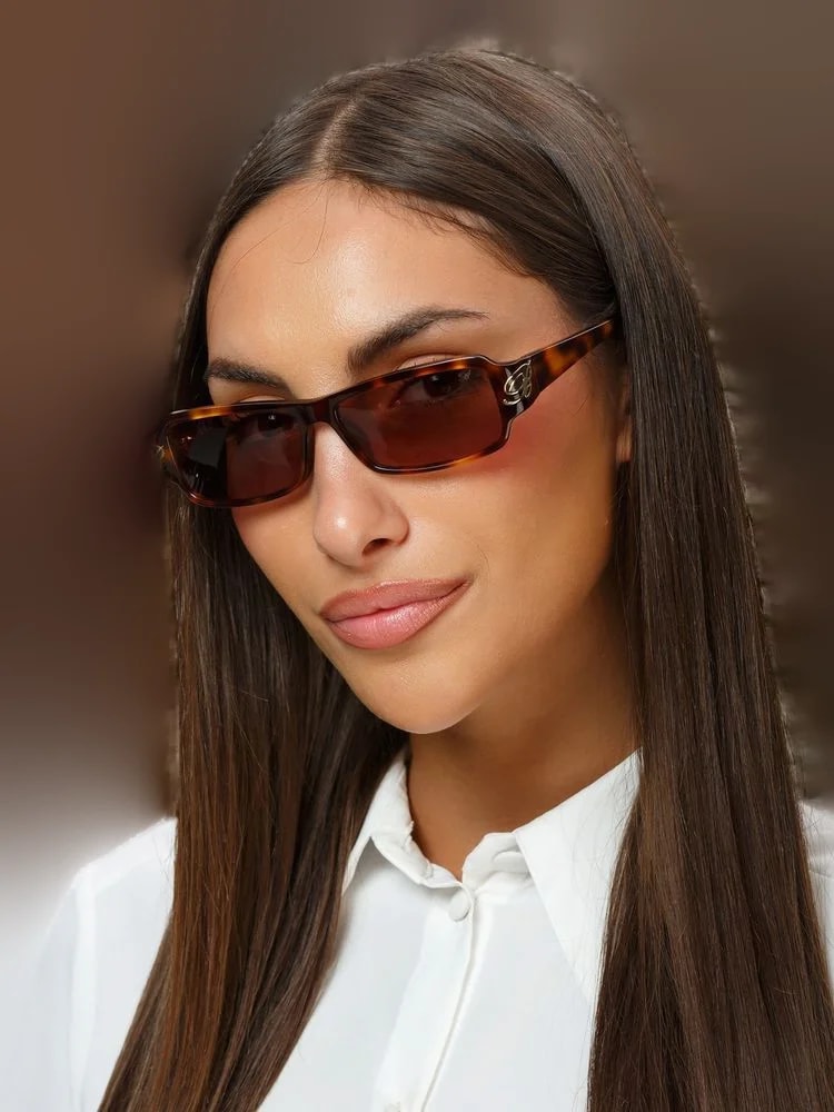 Blumarine — Blumarine Sbm906 Tortoiseshell Acetate Sunglasses — — Accessory — resale