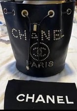 Chanel — Chanel Bucket / Crossbody Studded Small CC Flap $5200 — Handbag — resale