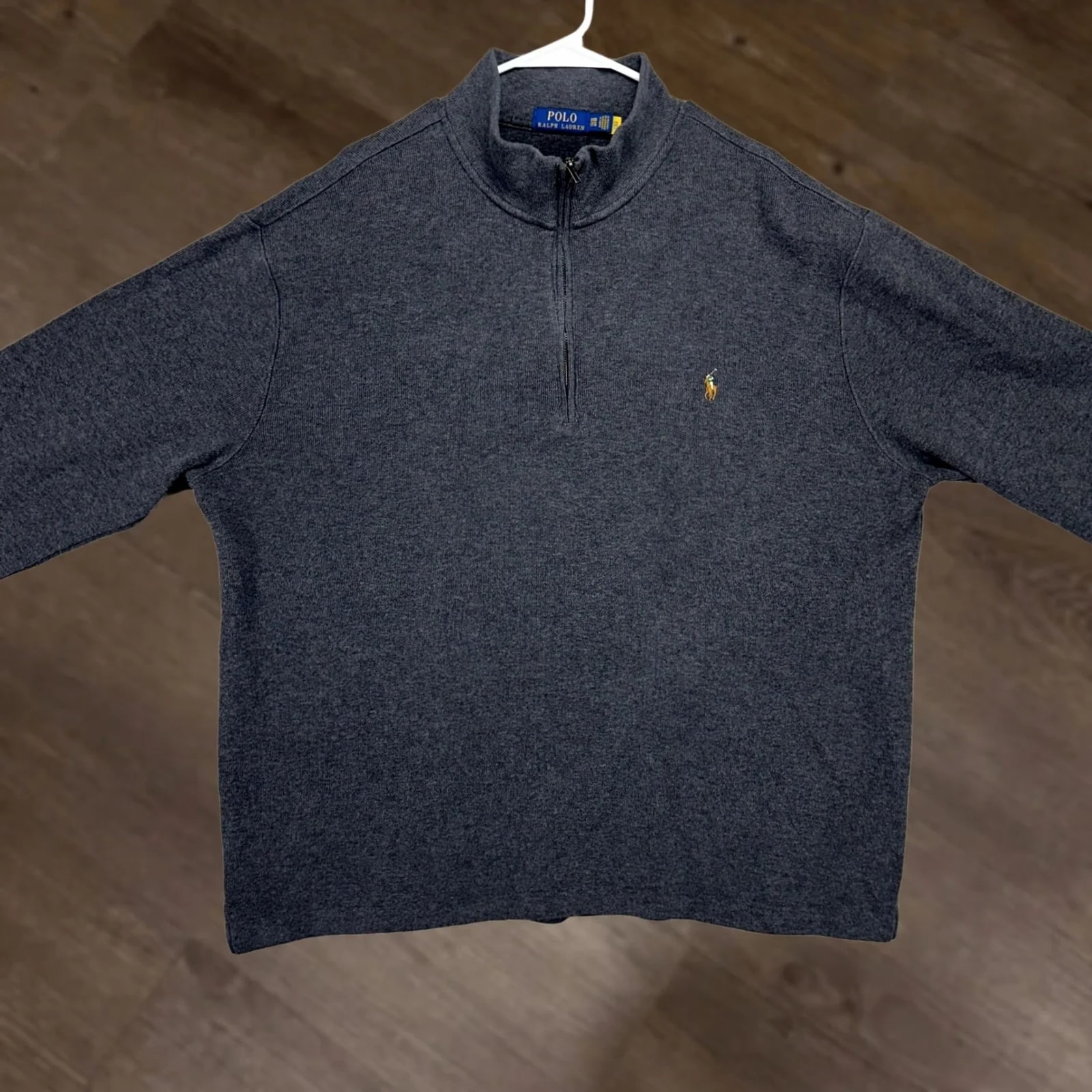 Polo Ralph Lauren — Polo Ralph Lauren Big 1XB French Rib Half Zip Sweater Mock Neck Pullover Casual Sweater — streetwear — resale