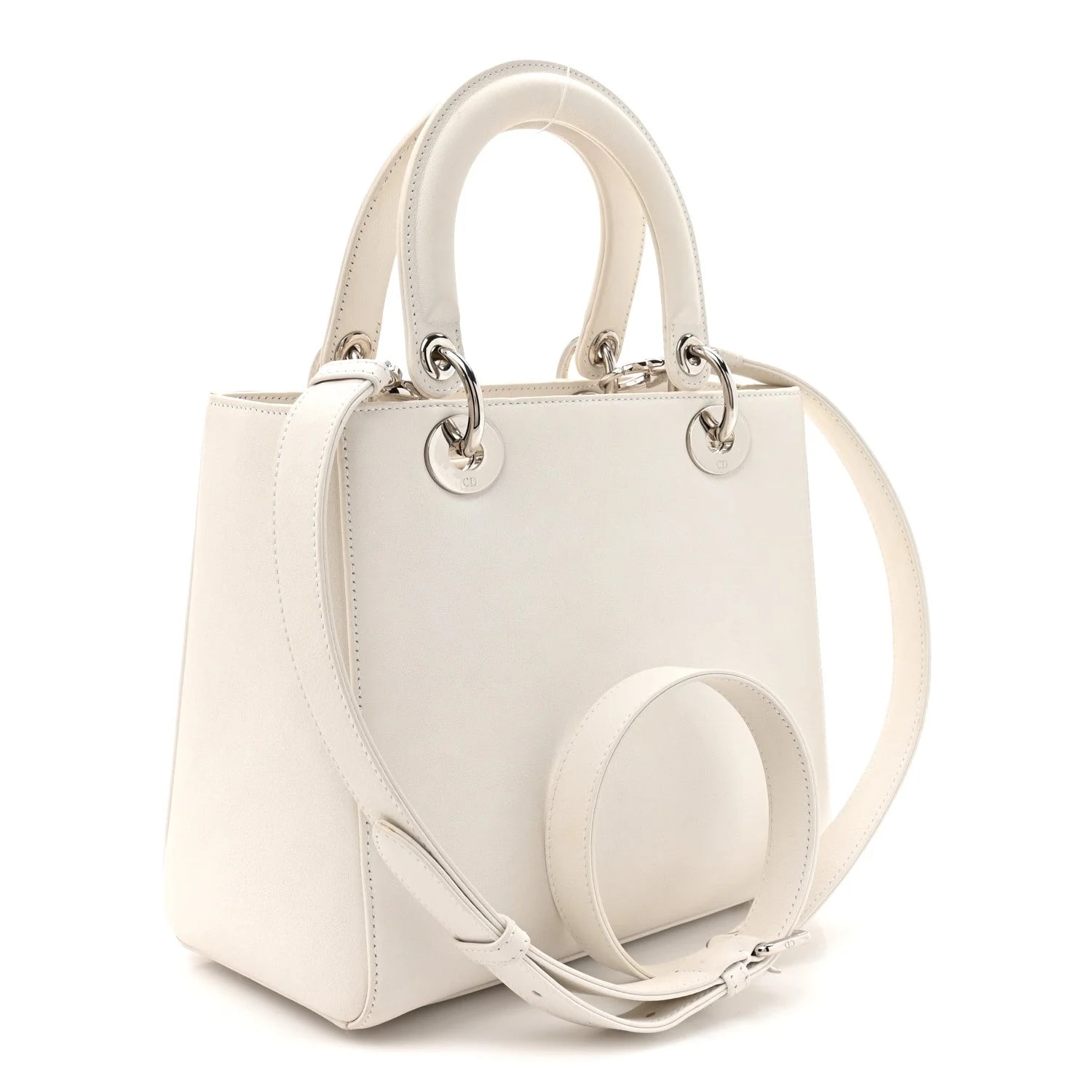 Smooth Patch Embellished Medium Lady Dior 3