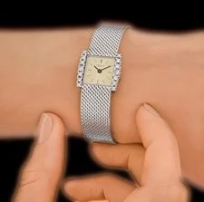 1970s Patek Philippe 18K White Gold w/Diamonds REF. 3285/58 2
