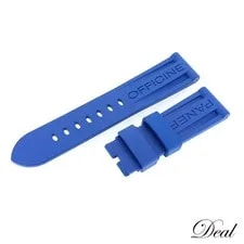 Panerai — Panerai Genuine Rubber Strap 24mm Blue New Unused From Japan — Watch — resale