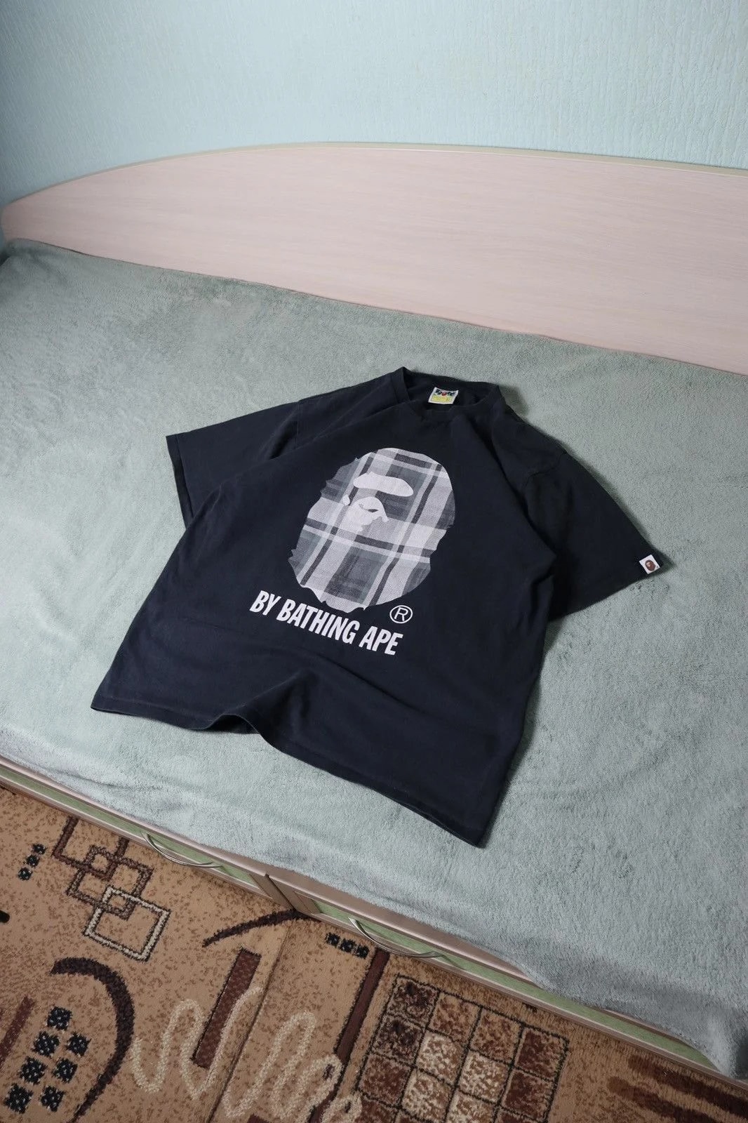 Bape — Bape Check Ape Head Tee XL Plaid Logo Streetwear — streetwear — resale