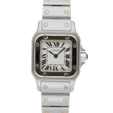 Cartier — Cartier Santos Galbée 1565 With 24mm Steel Case and White Dial. Good Condition. — Watch — resale