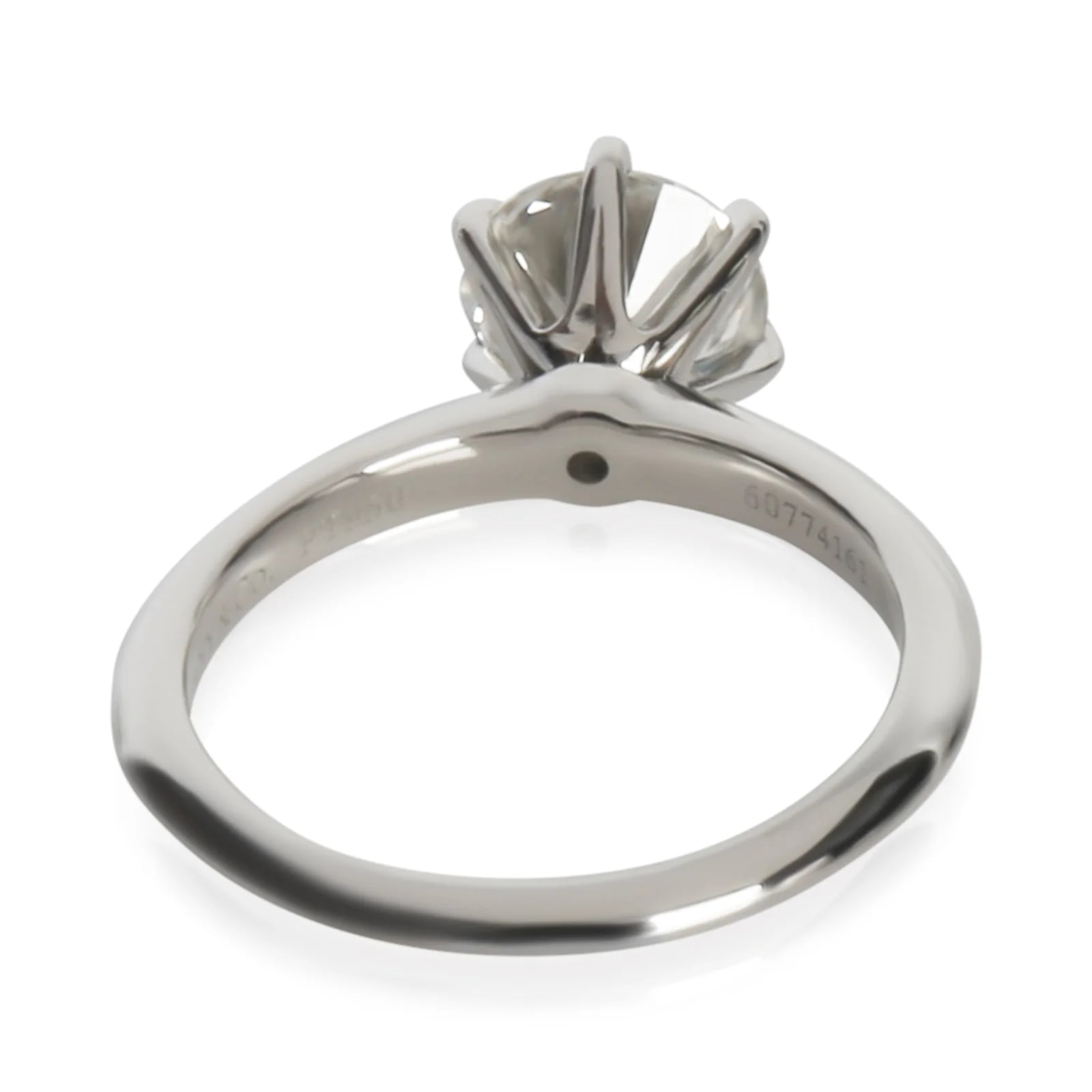 Tiffany & Co. 1.59 Ct Round Brilliant Engagement Ring 950 3