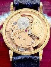 [N.] 1950's Omega 14K Solid Gold Automatic 33mm Swiss w/Box 2