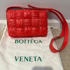 Bottega Veneta — Bottega Veneta Plisse Cassette Dustbag Sunburst Color — Handbag — resale