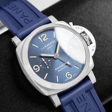 Panerai Luminor Blue Rubber Strap - PAM01033 4